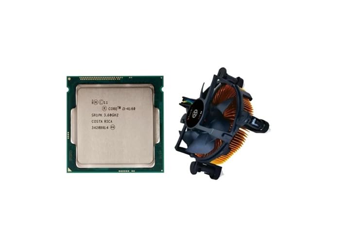 Core i3-4160 4th Generation Processor for MSIH81M-P32,H81M ECO,H81M-E35 V2,H81M-S04 LGA 1150 Socket Supported Mother Board 3.60 Ghz and Cooling Fan with Copper Heat Sink & Cooling Paste-image-33