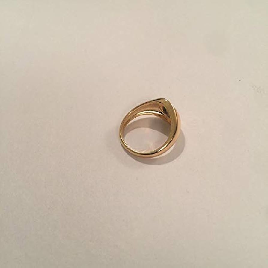 Amazon.com: Personalized Signet Ring with Engraving, Oval