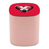 Jubonexis Un joyero de corazón roto rojo para mujer, organizador de aretes, organizador giratorio de joyas para collares, pulseras, anillos