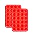 Silicone Mini Muffin & Cupcake Baking Pan, Non Stick 24 Cup Silicone Molds (Set of 2)