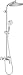 Produktbild hansgrohe Crometta S - Duschsystem mit Einhebelmischer, Regendusche ( 240 mm) mit Armatur, Handbrause (2 Strahlarten), Schlauch, Brausestange und Kopfbrause (1 Strahlart), Chrom