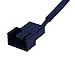 2 Pack 4-Pin (Actual 2-Pin) Molex to 3 Pin 12V PC Case Fan Power Adapter Cable, 3-Pin or 4-Pin (PWM Connector) to Molex Computer Case Fan Power Adapter Cable