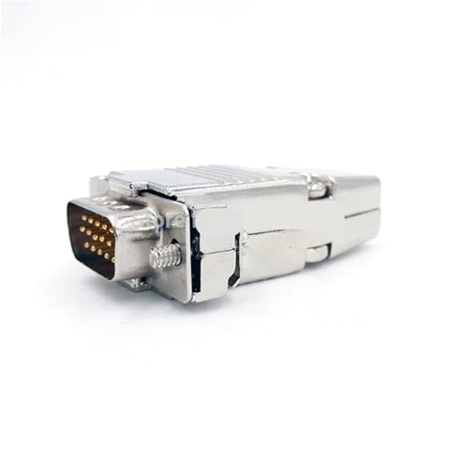 Adaptador VGA macho DB15 de latón para sustitución de clavijas de video de 15 pines