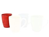 Kaffebecher Uni Kafffeetasse Becher Tasse Porzellan Kaffeepott Bunt Mug
