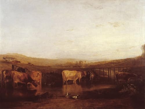 Tableau toile Turner Union de la Tamise et Isis art poétique mural