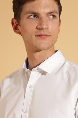 Image of Fyltr Men's Regular Fit Solid Shirt - Half Sleeve | Formal Shirts for Men