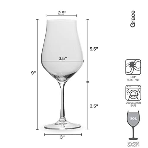 Mikasa-Grace-Set-of-4-White-Wine-Glasses-18-Ounce Mikasa Grace Set of 4 White Wine Glasses 18 Ounce