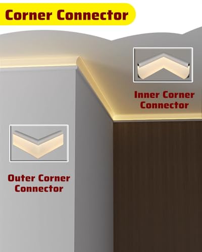 Perfil de techo de yeso premium para sistemas de iluminación indirecta LED arquitectónica 8