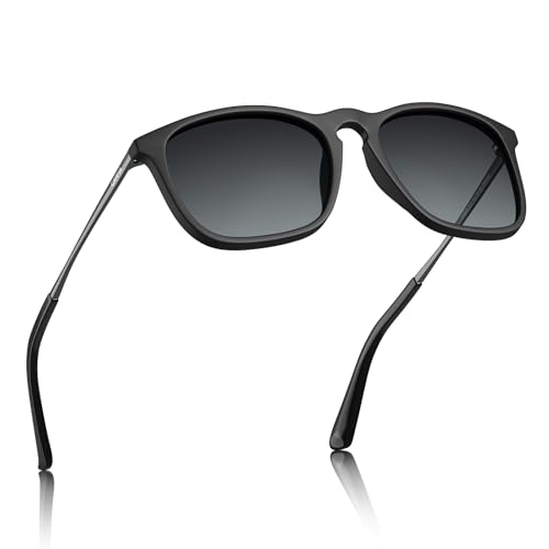 CARFIA Vintage Polarized Sunglasses for Men Women Lightweight Durable Design with UV Protection CA5200