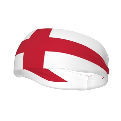 England Flag Sports Headband for Men Women Stretch Sweatband Flag of England Headband Unisex Bandana Outdoor Running Cycling Workout Yoga Gym