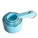 wagi do masy ciała 5 sztuk Niebieski żółty Kolor Kubki Pomiarowe Pomiarowe Łyżka Plastikowa Uchwyt Kuchenny Narzędzie Pomiarowe waga (Color : Sky blue)