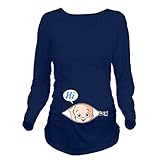 Esta camiseta de maternidad simple y suave es bastante ligera. Súper adecuado y cómodo para las madres que esperan.