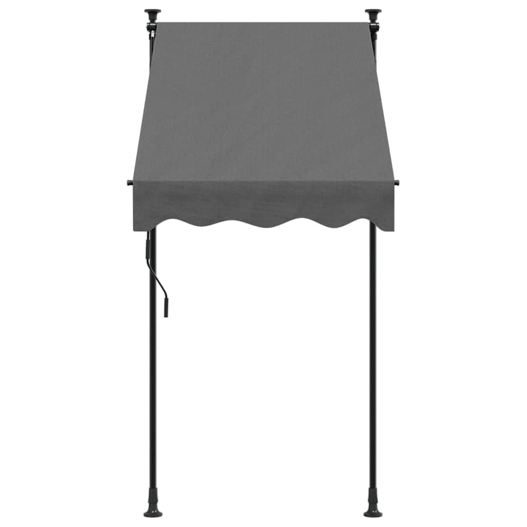 vidaXL Markise Einziehbar Anthrazit 100x150 cm Stoff und Stahl