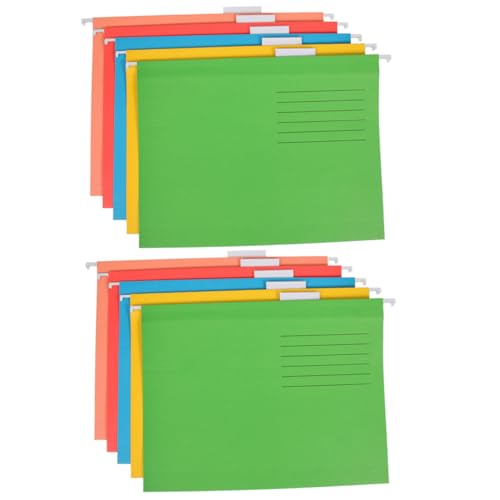 OSALADI 10Pcs Hanging File Folders Convenient Office Accessories for Organizing Bills Documents Material Includes