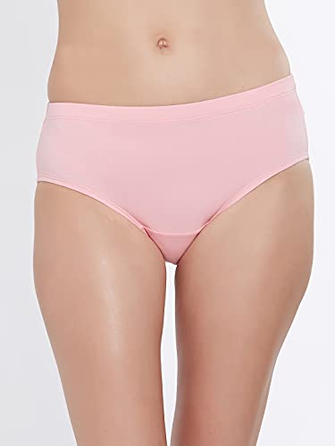 Image of SOIE Women High Rise Full Coverage Solid Colour Cotton Stretch Hipster Panty (Pack of 3)