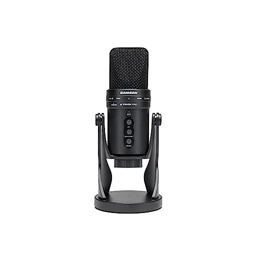 Microphone à condensateur USB professionnel Samson G-Track Pro avec interface audio, noir