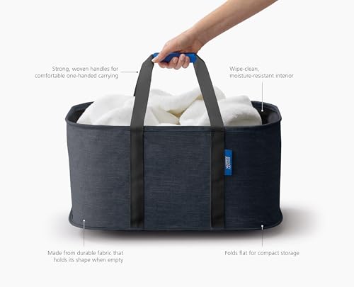 Joseph Joseph Hold-All, Collapsible 35L/9.25 Gallon Washing Laundry Basket Bag, Durable Fabric, Moisture Resistant - Carbon Black by Joseph Joseph - Image 5