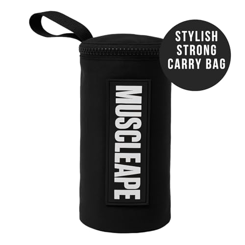 Image of Muscleape Wrist Wraps for Gym | SuperFabric Strength Support Straps for Heavy Lifting, CrossFit & Powerlifting | Adjustable Compression Wrist Support for atheletes- Superb Workout Wrist Stability & Protection. (Red-Black, 32 Inches)