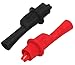 TestHelper AC15 Insulated Test Probe Push On Alligator Clips Crocodile Clamps Use for Test Leads Compatible with Fluke TL71, TL75, TL175,TL31,TL33,TL1500DC