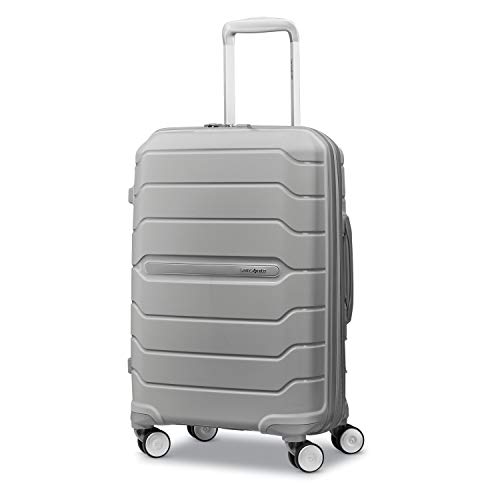 Samsonite Freeform Hardside Expandable with Double Spinner Wheels, CarryOn 21Inch, Light Grey