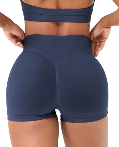 Image of VOYJOY Women Workout Impact Shorts 2.5 inch / 3.6 inch / 4.5 inch / 6 inch Scrunch Butt Booty | Tummy Control, High Waisted, Bike Short, Gentle Compression, for Women