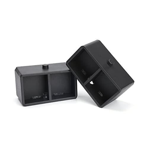 Ksp 3" Silverado Rear Lift Block, 3In Rear Lift Kits Compatible With Chevy Silverado 1500 2007-2019, 2Pc Rear Lift Block With 4Pc Extended Square Leaf Spring Ubolts For Gmc Sierra 1500 2Wd 4Wd 07-19 #TOP7