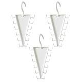 V-Förmiger Accessoire-Organizer, Doppelseitiger V Förmiger Kleiderbügel, Um 360° Drehbares, Mehrschichtiges Vertikales Aufbewahrungsregal Mit 12 Rutschfesten Haken (3pcs)