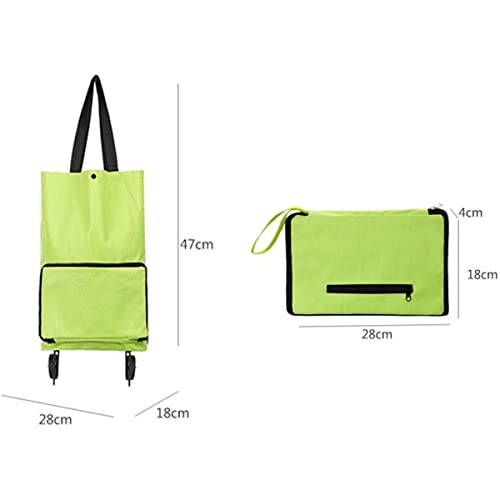 LUFISH Einkaufstrolley Klappbar, Tragbare Zusammenklappbare Tasche Für Kleinigkeiten Auf Rädern,Zusammenklappbarer… – Bild 5
