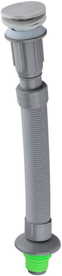 HBJWOV Flexible P-Trap Fits 37mm OD Inlet for 32mm Outlet, Universal Sink Pipe Wash Basin S Tube