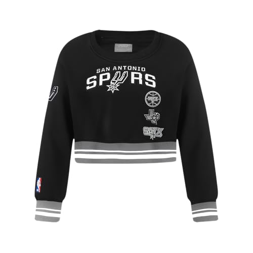Image of Pro Standard Big Girls NBA Retro Classics Fleece Crewneck Sweatshirt