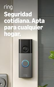 Ring Videotimbre con batería (Battery Video Doorbell) (última gen.) | Videotimbre inalámbrico | Retinal 2K | Zoom 6x | Comunicación bidireccional | Prueba gratis, 30 días, plan de suscripción Ring