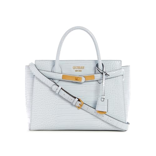 Image of Guess Women's Croc-Textured Handheld Bag| Ladies Purse Handbags | Gift For Ladies