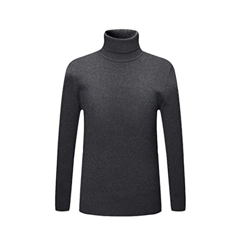 Pull chaud à col roulé 100% coton de qualité supérieure pour homme taille L