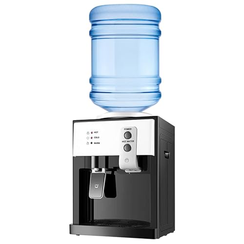 Top Loading Water Cooler for 5 Gallon Bottle, 3 Temperature Settings,Hot & Cold Water Cooler Dispenser for Home Office Coffee Tea Bar Dormitory,White