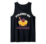 Alimentado por Acai Bowls Brazilian Smoothie Camiseta sin Mangas