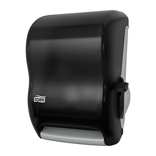 Tork Hand Towel Roll Dispenser, Smoke, H21, Lever Auto Transfer, Push-Down Handle, High-Capacity, Translucent, 84TR