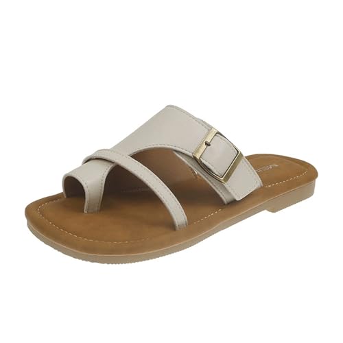 Comfortable Thick Cushion Sandals Bunion Corrector for Women Big Toe, Summer Split Toe Non- Slip Sandals for Women Bunion Relief