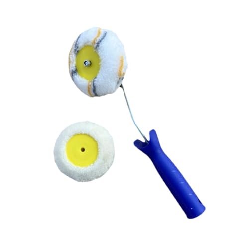 JISADER Rodillo de pintura para bordes de esquinas, suministros de pintura para el hogar, herramienta manual práctica redonda para recortar esquinas de la