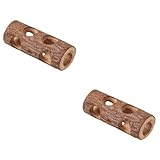 Cachette pour cochon d'inde pour deux cochons d'inde : jouet pour animaux de compagnie, adapté à de nombreux petits animaux, tels que les hamsters, les gerbilles, les souris, les perroquets, etc., tunnel pour cochon d'inde