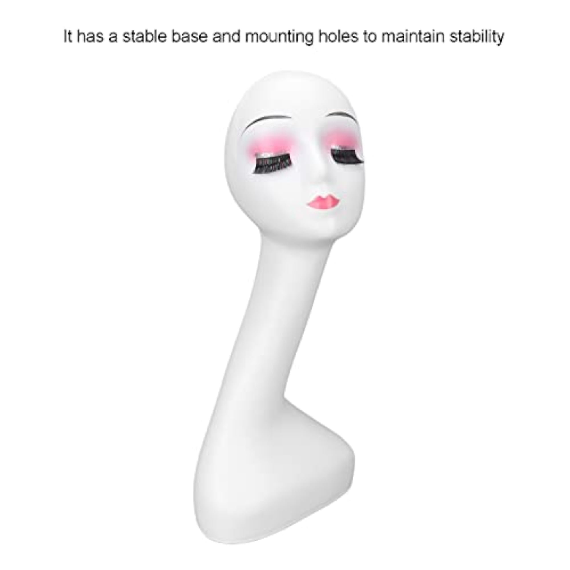 Stable Base Female Mannequin Head, Wig Display for Salon