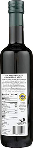 Bartenura Balsamic Vinegar Of Modena Italy, 16.9 Oz Glass Bottle, 6% Acidity, Certified Kosher #TOP1