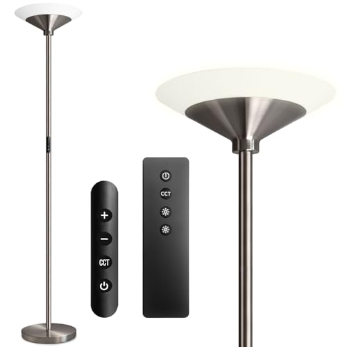 BBHome LED Deckenfluter, 27W Stehlampe LED Dimmbar mit...