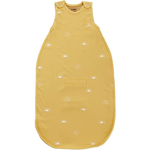 Image of Woolino Merino Wool & Organic Cotton Baby Sleep Sack 2-24 Months - Ultimate 4-Season Baby Sleeping Bag, Universal Size Wearable Blanket, 2-Way Zipper & Adjustable Fit, Year-Round Use - Sun