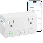 BCY hohipi Wireless WiFi Freezer Alarm 2.4GHz Power Failure Alarm with 2 Outlets 110dB Compatible with Tuya