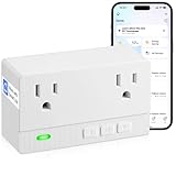Freezer Alarm Wireless WiFi Alert 2.4GHz,Power Failure Alarm with 2 Socket, 110dB Power Loss Alert with LED Indicator,Blackout Alert for GFCI Trips,Refrigerator,Freeze,Compatible with Smart Life