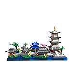 Kadablk Architecture Chinese Style of Suzhou Garden,Hangzhou's West Lake,Build Iconic Asian Landscape,950 PCS Mini Bricks,Featuring Pagoda, Stone Bridge,Asian Style Micro Blocks for Adults and Teens