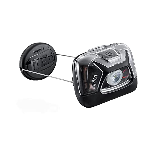 PETZL, ZIPKA Compact Headlamp with 300 Lumens and Retractable Cord for Hiking and Camping, Black PETZL, ZIPKA Compact Headlamp with 300 Lumens and Retractable Cord for Hiking and Camping, Black