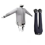 EOLO Bügelpuppe SA04 E INOX energiesparendes Modell trocknet und bügelt automatisch Hemden Blusen Polos Pullovern Hosen Jeans mit warmer Luft Bügelstation 2 Programme A++