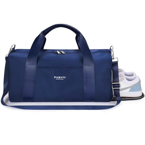 19 Pouces Sac De Sport Homme,Sac De Voyage Homme,avec Compartiment À Chaussures Et Poche Imperméable,pour Les Voyages, La Danse, Sportives Sac...