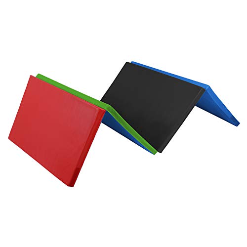 ALPIDEX Colchoneta Plegable colchoneta Gimnasia 240 x 120 x 5 cm para niños y Adultos, Color:Multicolor